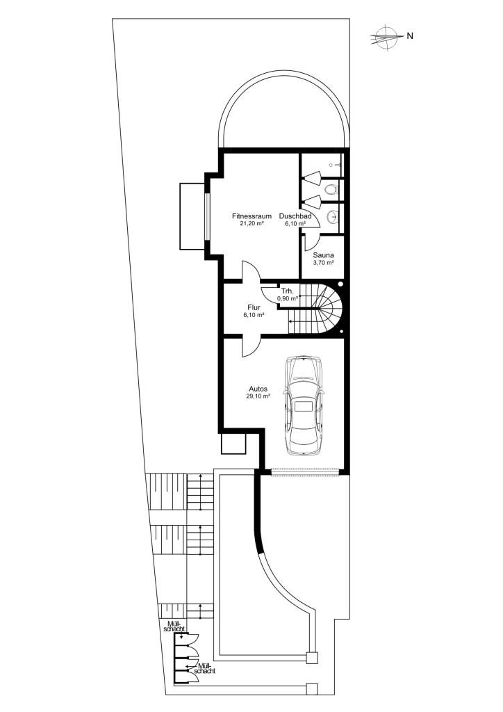 Grundriss Gartengeschoss